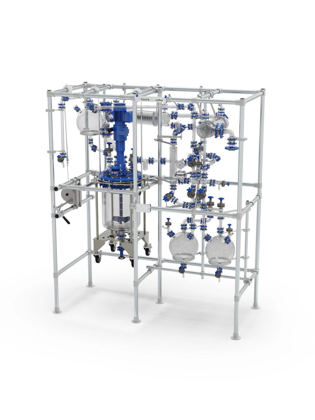 Izmēģinājuma un ražošanas izmēra stikla reaktori - chemReactor BR/GR